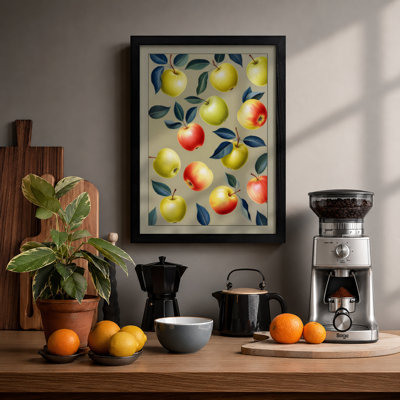 Autumn Harvest Arrangement Botanical - Framed Print