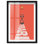 Affiches de Formule 1 «Red Icon Shadowbox» par Notoriart, cadre noir, 21 x 31