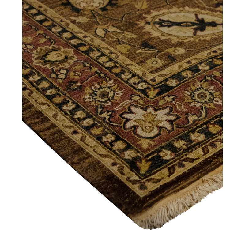 Handmade Silk and Wool Oriental Area Rug