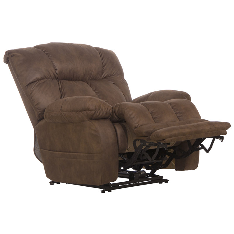 Fauteuil inclinable électrique avec extension supplémentaire Arees, Polyester brun