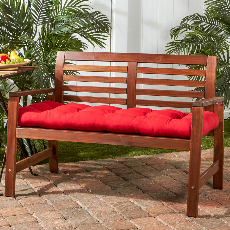 Coussin de balançoire / banc Royzell Sunbrella, Toile Sunbrella® rouge Jockey