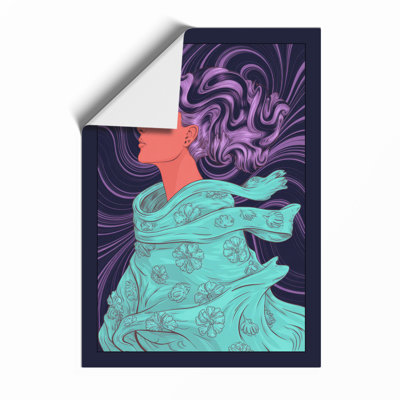 Psychedelic Profile Retro - Framed Print