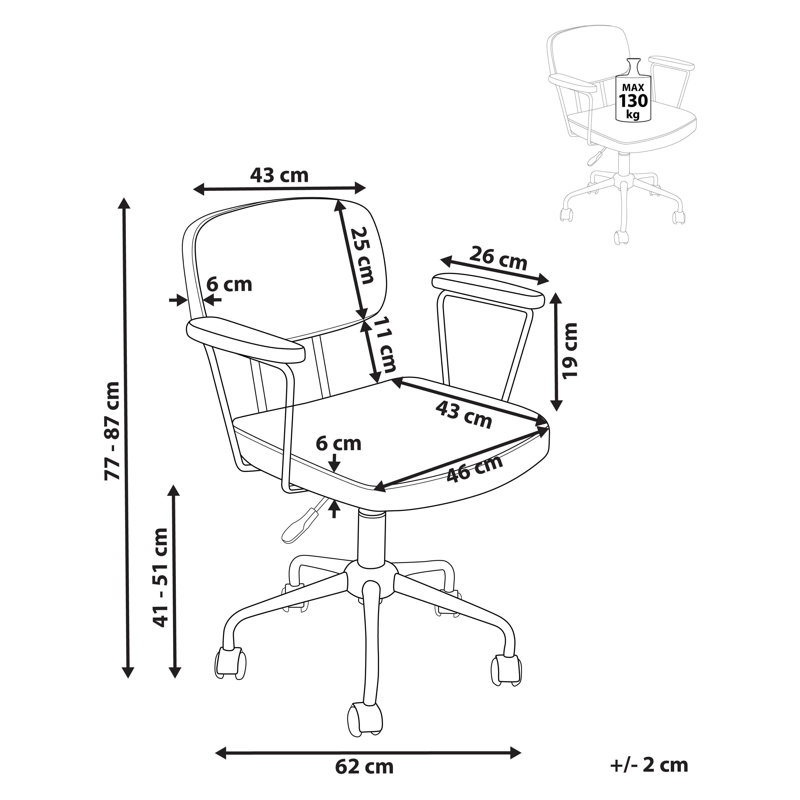 Boucle Office Chair