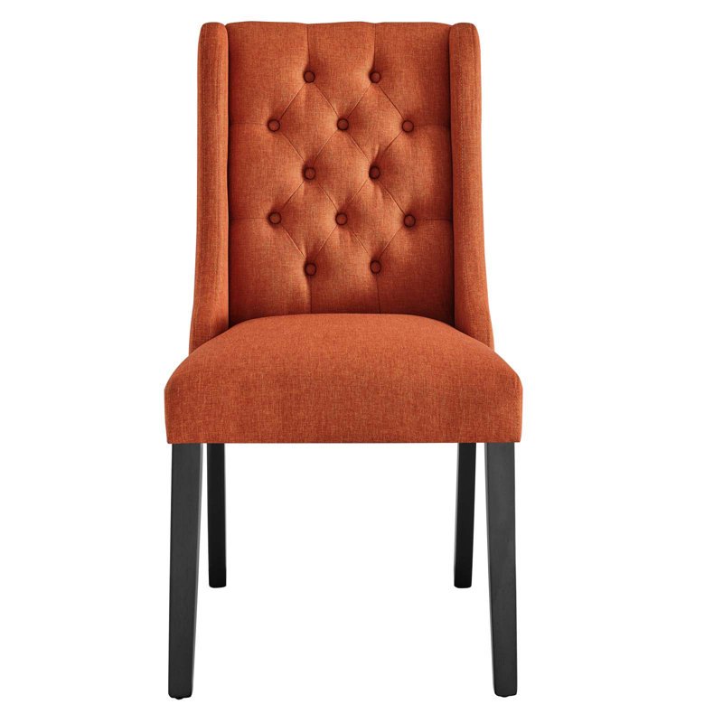 Chaise rembourrée Baronet, Orange, 1