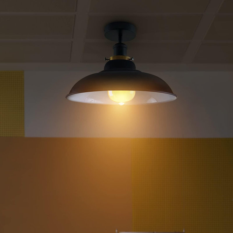 Kunze Flush Mount, Black