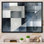 Gris et bleu abstrait zen - art mural minimaliste sur toile