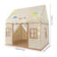 Tente de jeu pour enfants avec tapis, lumières, maisonnette pour tout-petits avec fenêtres, tentes de jeu intérieures et extérieures