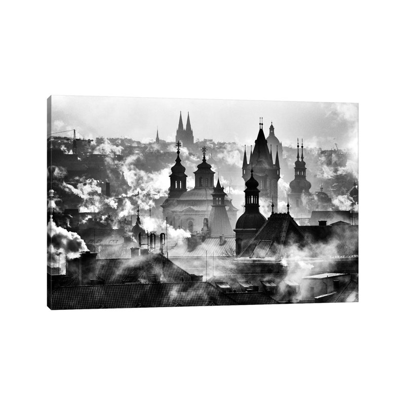 Prague Towers by Martin Froyda - Wrapped Canvas Print