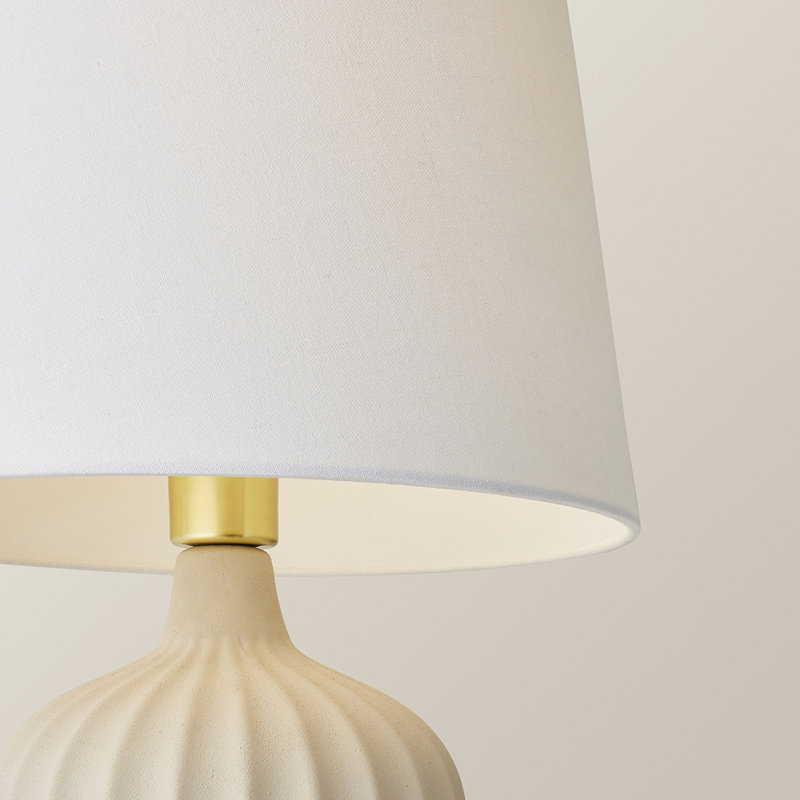 Ceramic Table Lamp, Beige