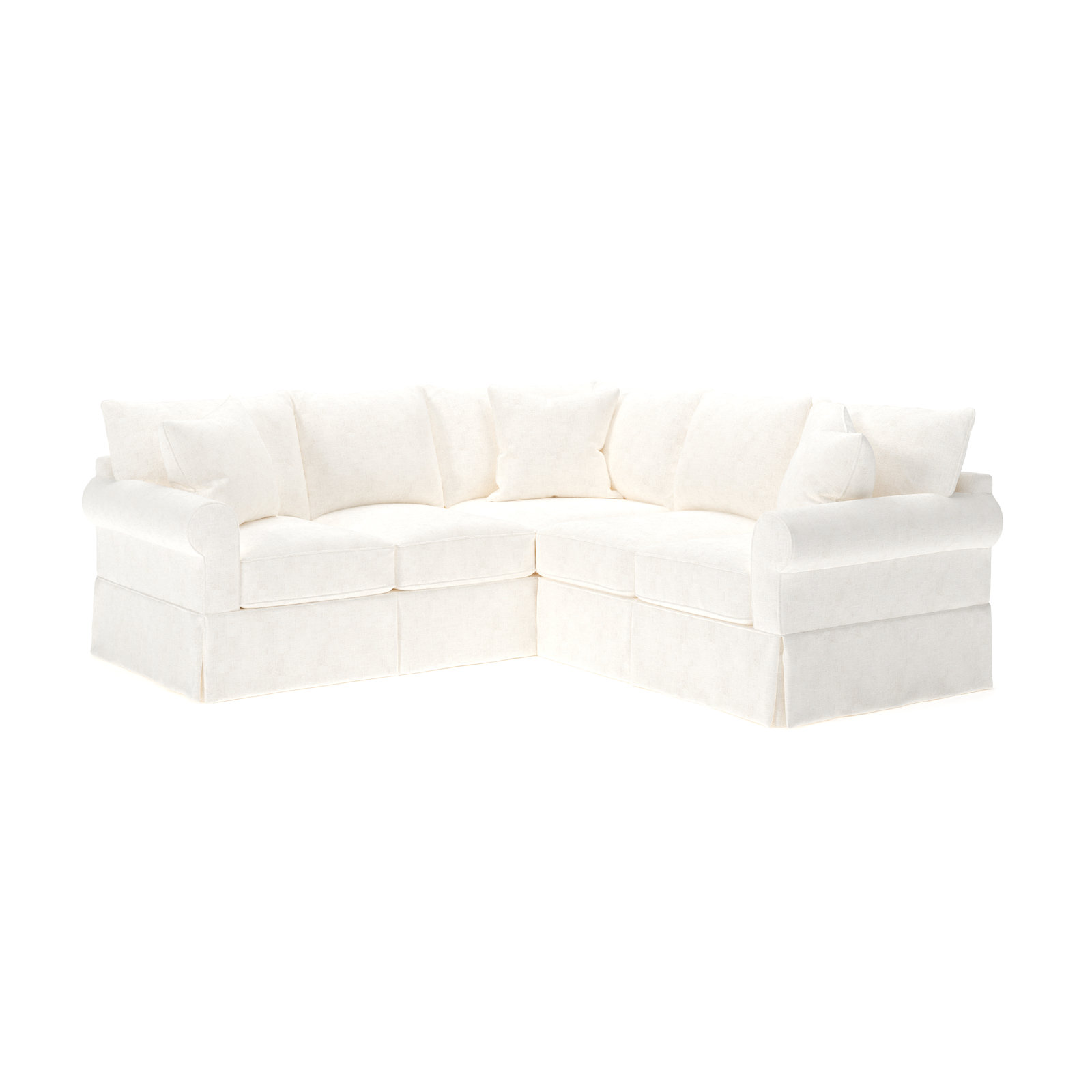 Amari 94" Wide Corner Sectional, Left Hand Facing, Bevin Natural Linen Blend