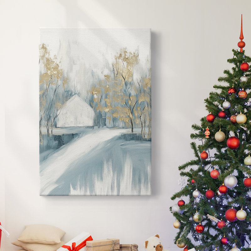 Art des Fêtes de Noël - Toile tendue avec châssis CDLXI, H 27 po x l 18 po