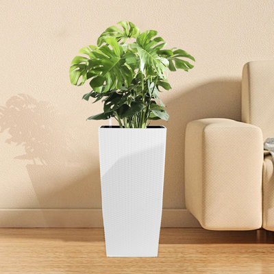 Grande jardinière à arrosage automatique en polypropylène pour jardin
