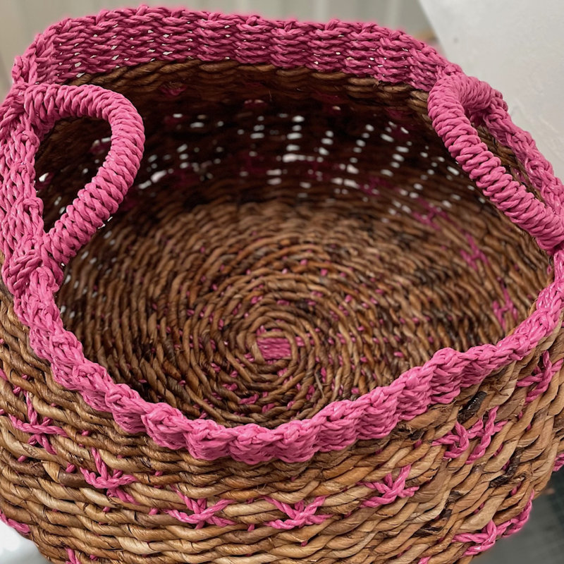 Daily Sales Other Decorative Basket, Brown/Pink