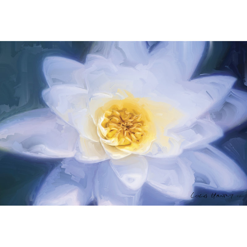 Painterly Flower III - Wrapped Canvas Art Prints, 81cm H x 122cm W x 3.8cm D