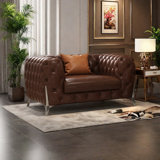 American Style Full Buckle Retro Sofa