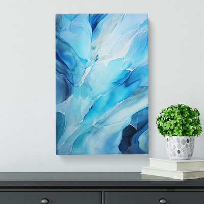 Glacier Abstract - No Frame Art Prints - Wrapped Canvas