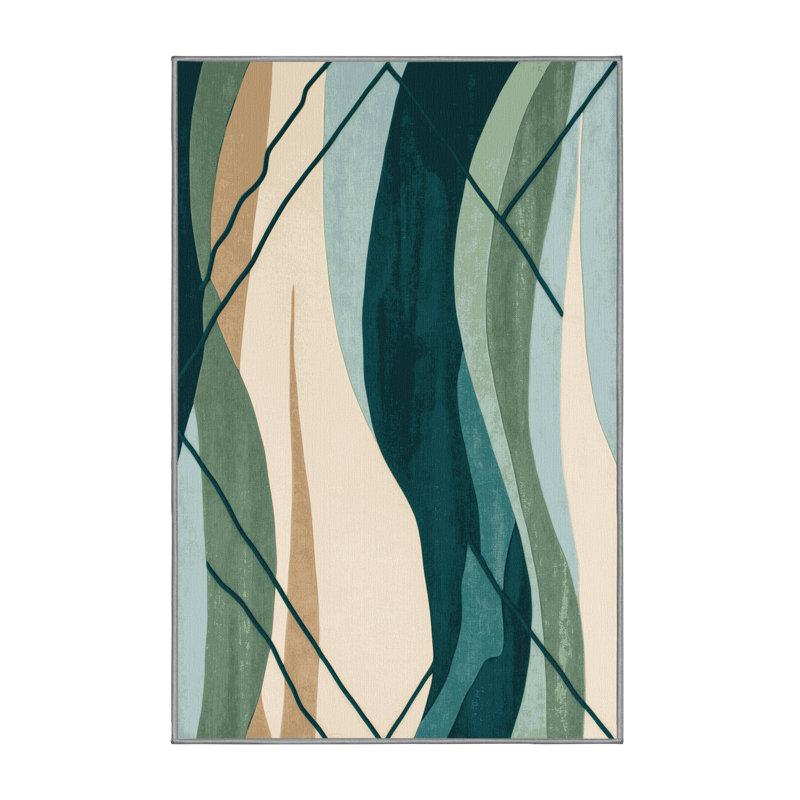 Midnight Cascade Rug, Rectangle 3' x 5'