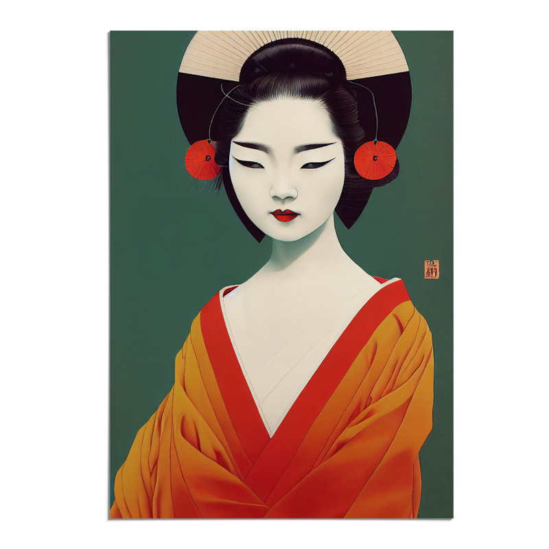 XV1022-4277X Sublime Geisha - Print, 42cm H x 29.7cm W, No Matte, Paper