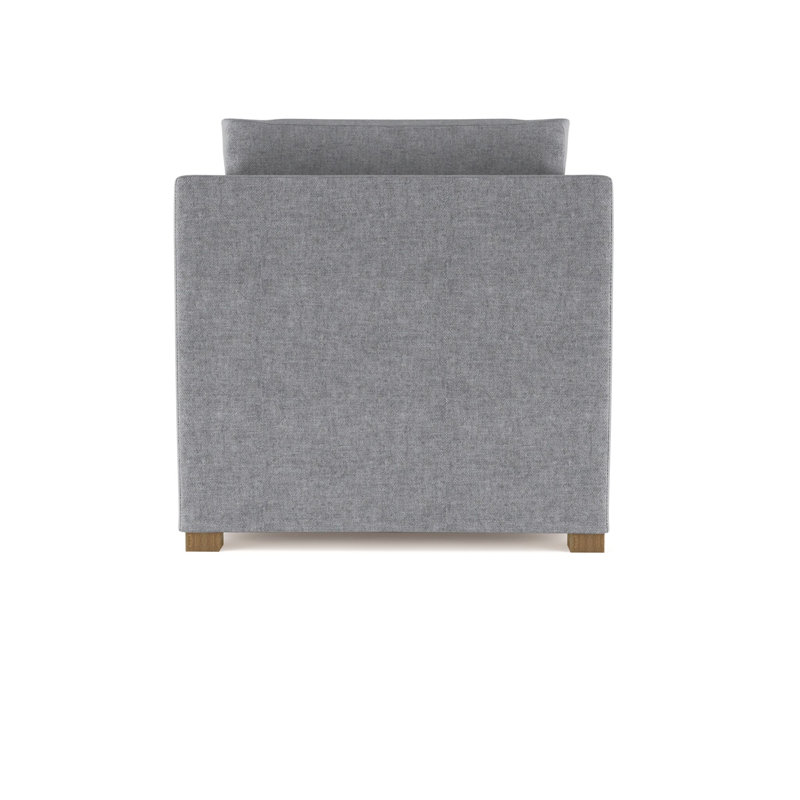 Madison Chaise Lounge, Plush Velvet Oyster, Weathered