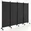 Nadarius 224cm W x 172cm H 4 - Panel Folding Room Divider