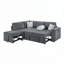 Canapé-lit modulaire convertible avec couchettes coulissantes doubles-1858674285