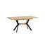 Mckayla Extendable Metal Base Dining Table-2125804282