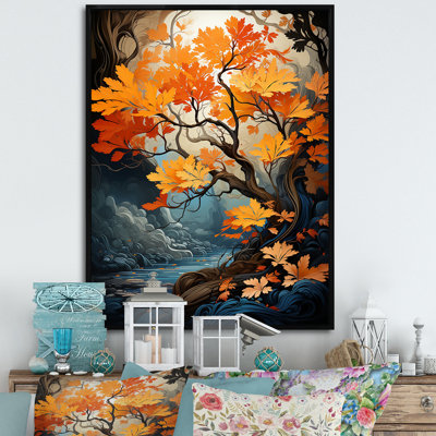 «Maple Tree Neon Vibrancy I» sur toile