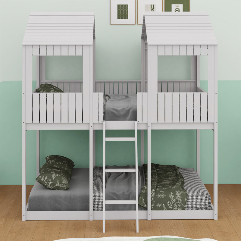 Lit superposé double Alvelo Kids, Blanc