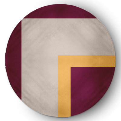 Chenille Geometric Indoor / Outdoor Rug
