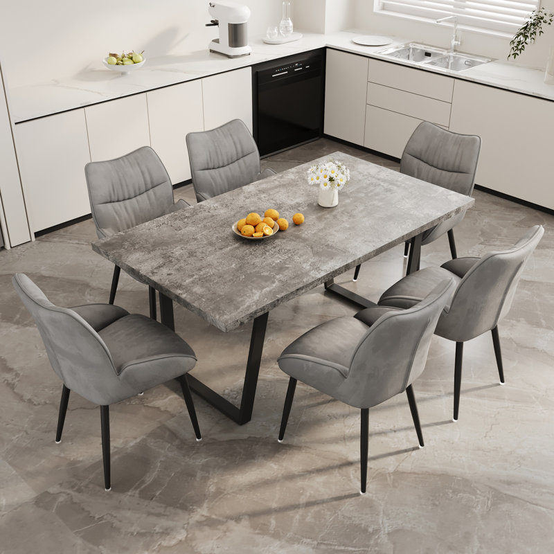 Ensemble 4 pièces de table de salle à manger 62,9 pouces