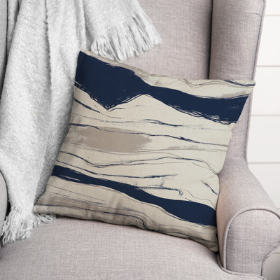 Abstract Outdoor Reversible Throw Pillow