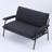 Myrion 53" Tufted Upholstered Loveseat with Metal Frame-114611304