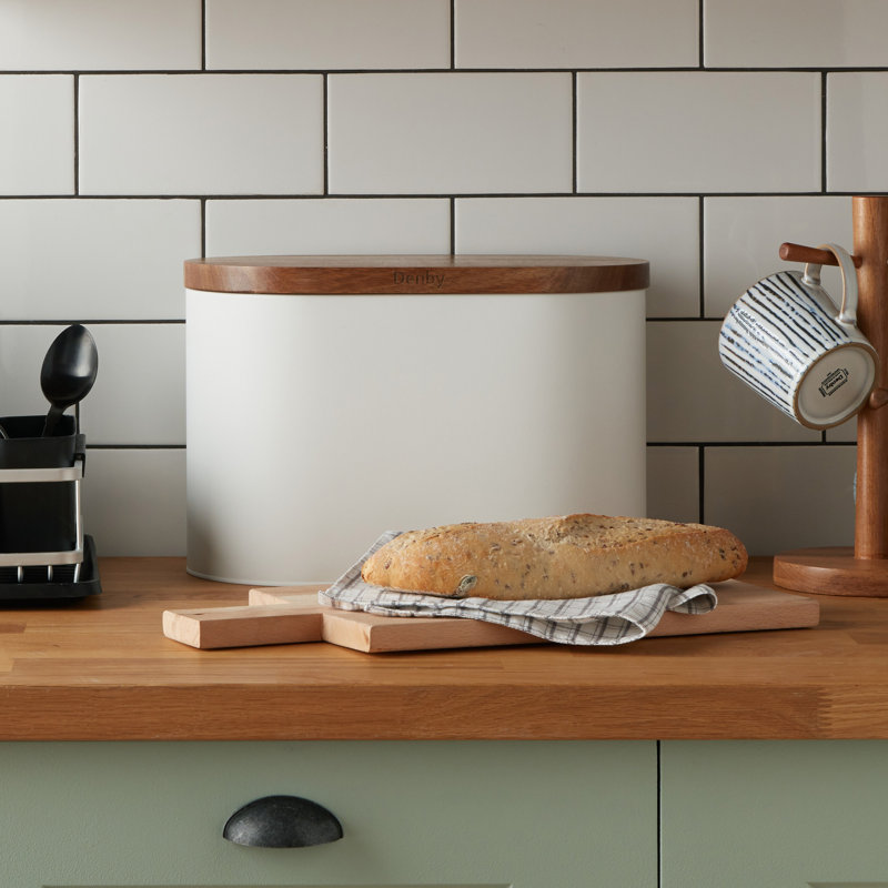 Kitchen Accessories Denby Bread Bin, White