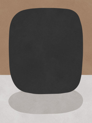 Dark Organic Shape Print by Other Artist, Size, Format, Frame Color