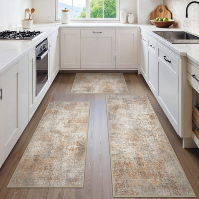 Tapis de cuisine antidérapant lavable à la machine