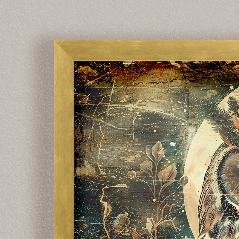 Nature Inspired "Floral  Art Illustration 20" Framed Print Wall Art, 30" H x 30" W