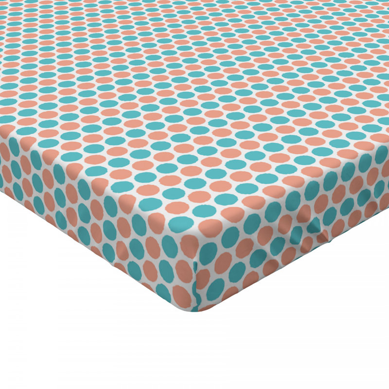 Microfiber Geometric Fitted Sheet, Twin Fitted Sheet