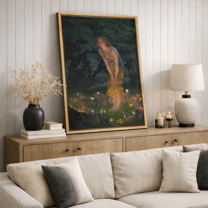 «Enchanted Fairy Tale Forest», impression de scène romantique, images sur toile encadrées, H 24 po x l 16 po x P 1,5 po