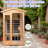 KISRAIS Outdoor Sauna, 2 Person Low EMF Far Infrared Sauna withstand Outdoor Temp -4℉-104℉ with Chromotherapy Lights, Reading Lights, Bluetooth Speakers | Personal Indoor/Outdoor Dry Heat Sauna for Home & Gym – Made from Canadian Old Fir