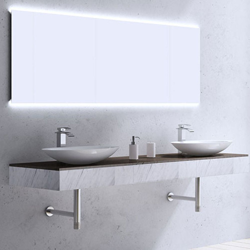 Durovin Bathrooms 351mm L x 593mm W Natural Engineered Stone Rectangular Sink