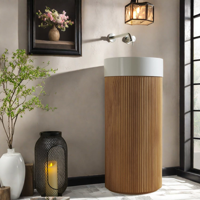 Modern Vanities(Must include both Vanity Cabinet  and Sink) Wood Compact