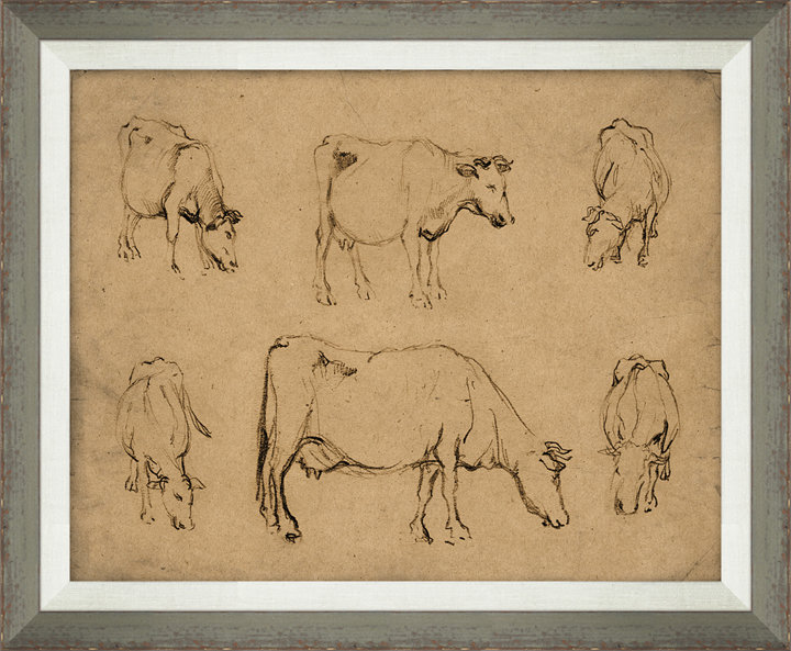 Wendover Art Group Barnyard Study 3 Picture Frame Drawing Print | Perigold