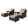 Mifflin 2 - Person Patio Conversation Sets with Cushions