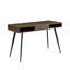 Bureau Mid-Century avec ports USB et prise de courant, bureau d'écriture moderne avec tiroirs, bureau d'ordinateur multifonctionnel