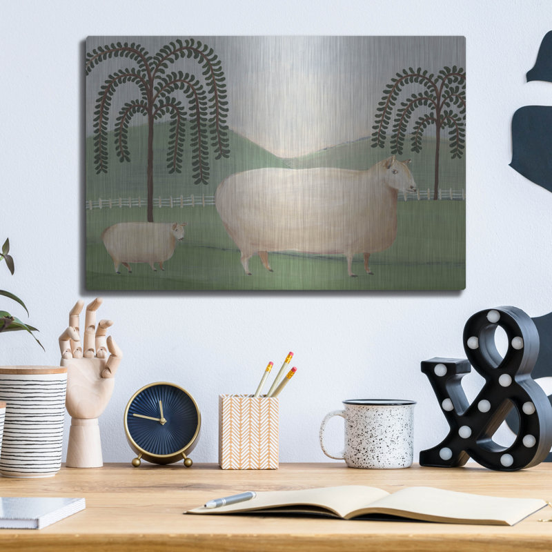 «Folk Farm I» par Regina Moore, H 12 po x l 16 po