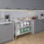 Table de préparation en acier inoxydable avec dosseret de 1,5 po et 2 tablettes inférieures-90296791
