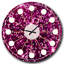 Horloge murale rose Mid-Century-40748365