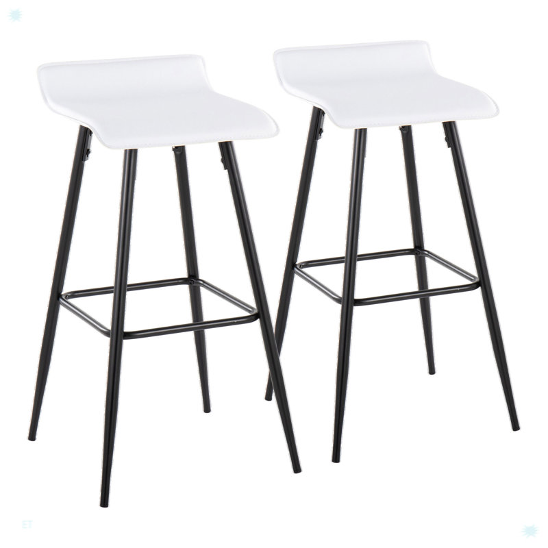 Tabouret de bar 30 po, Blanc