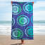 Blue Nile Mills Spinning Ship Wheels 100% Terry Cotton Beach Towel