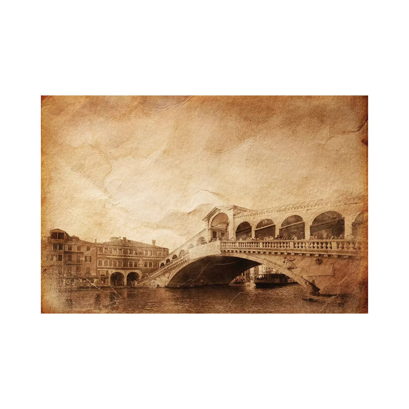 " Grand Canal And Rialto Bridge In Venice, Italy " by Evgeny Kuklev, 8" H x 12" W x 0.75" D